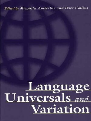 cover image of Language Universals and Variation